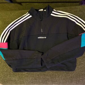 Adidas Retro Style Cropped Sweater